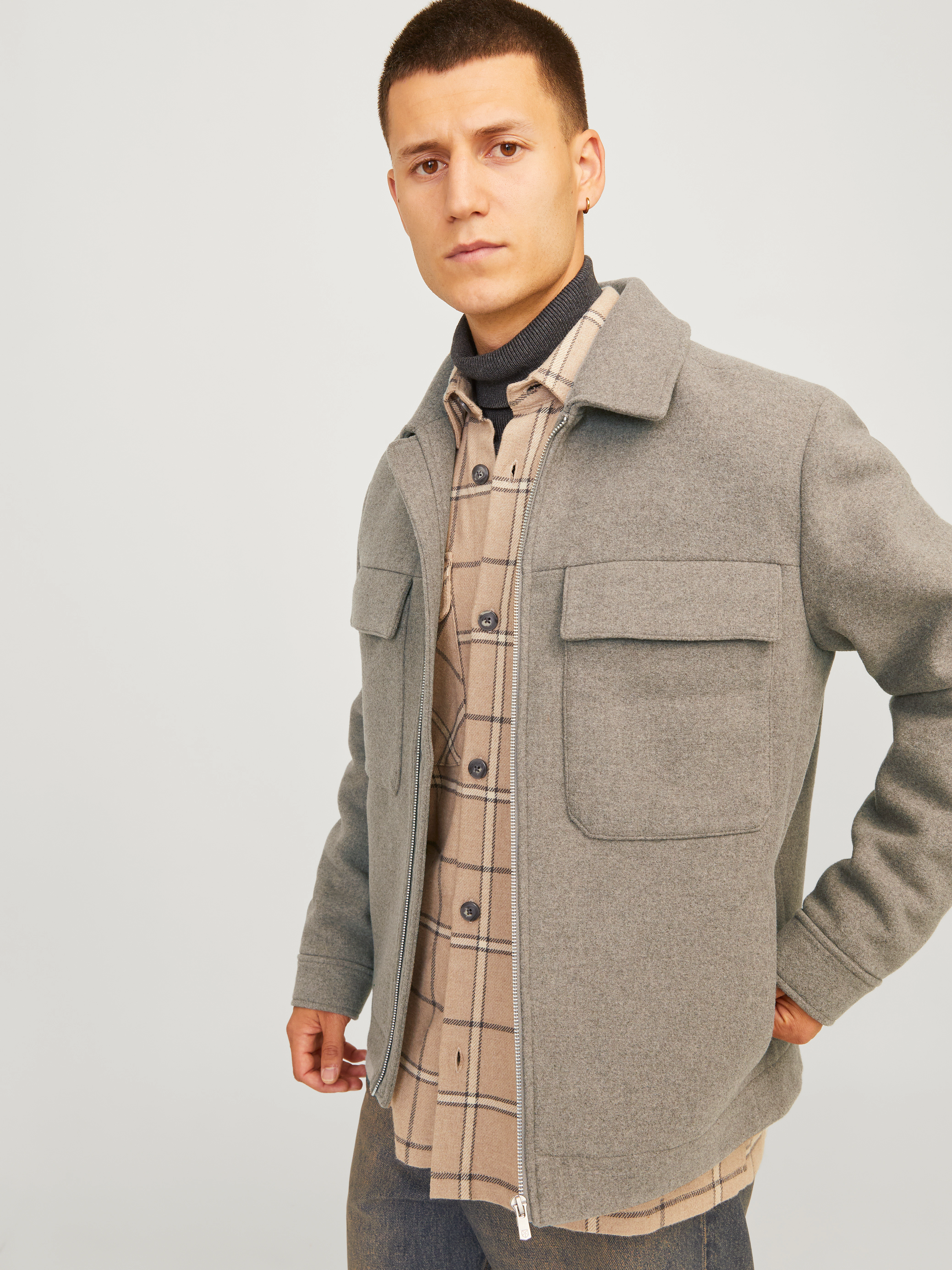 Jack & Jones Wolljacke "JPRCCRUSSEL WOOL BLEND JACKET SN", ohne Kapuze günstig online kaufen