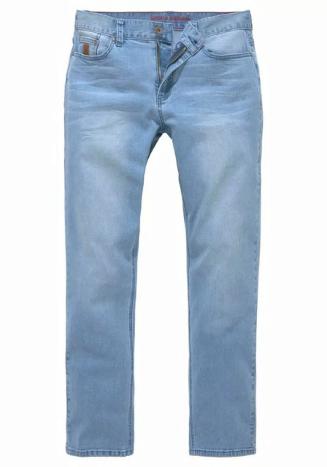 Bruno Banani Straight-Jeans Hutch gerade Beinform, mit Destroyed-Effekten, günstig online kaufen