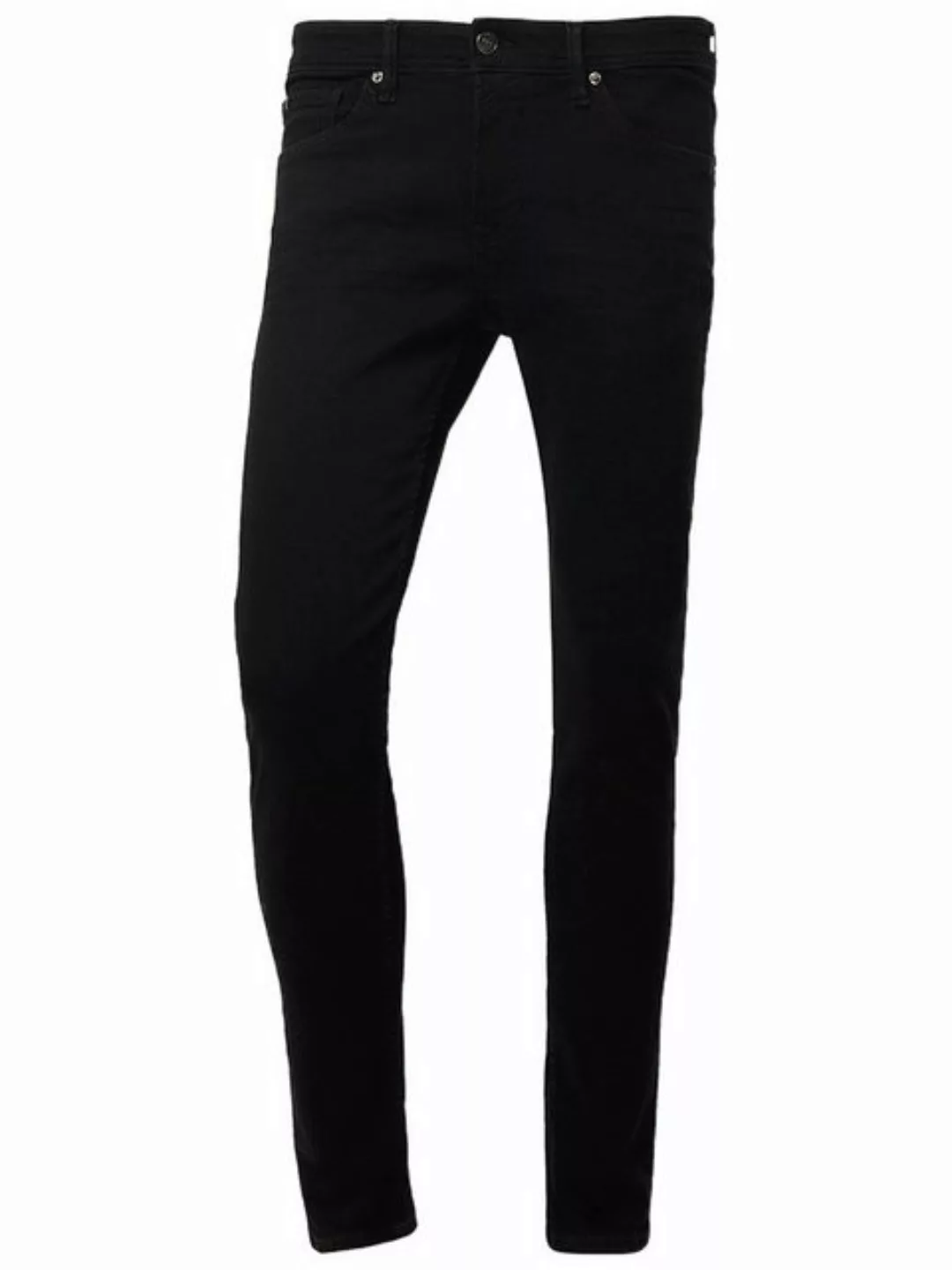 Tom Tailor Denim Herren Jeans Piers - Super Slim Fit - Schwarz - Black Deni günstig online kaufen