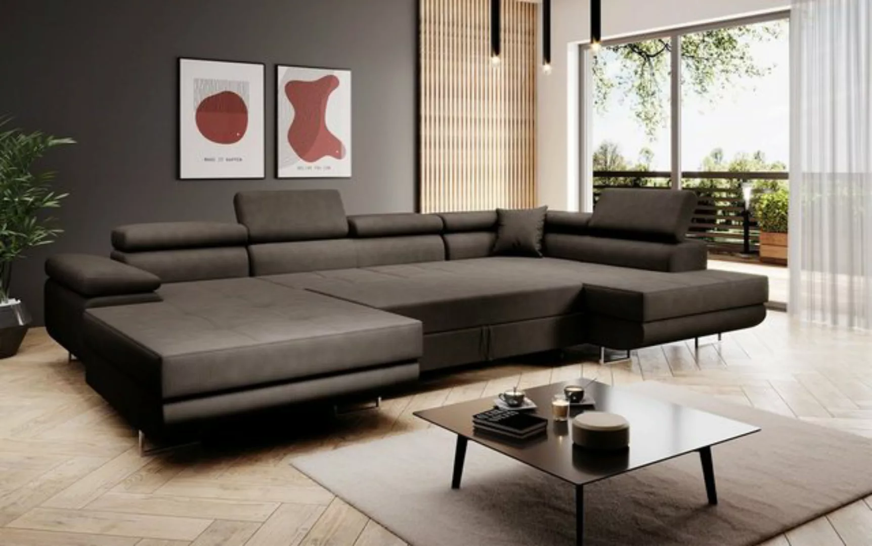 Baidani Sofa Sofa Matera mit Schlaf - und Klappfunktion (Stoff), inkl. Aufb günstig online kaufen