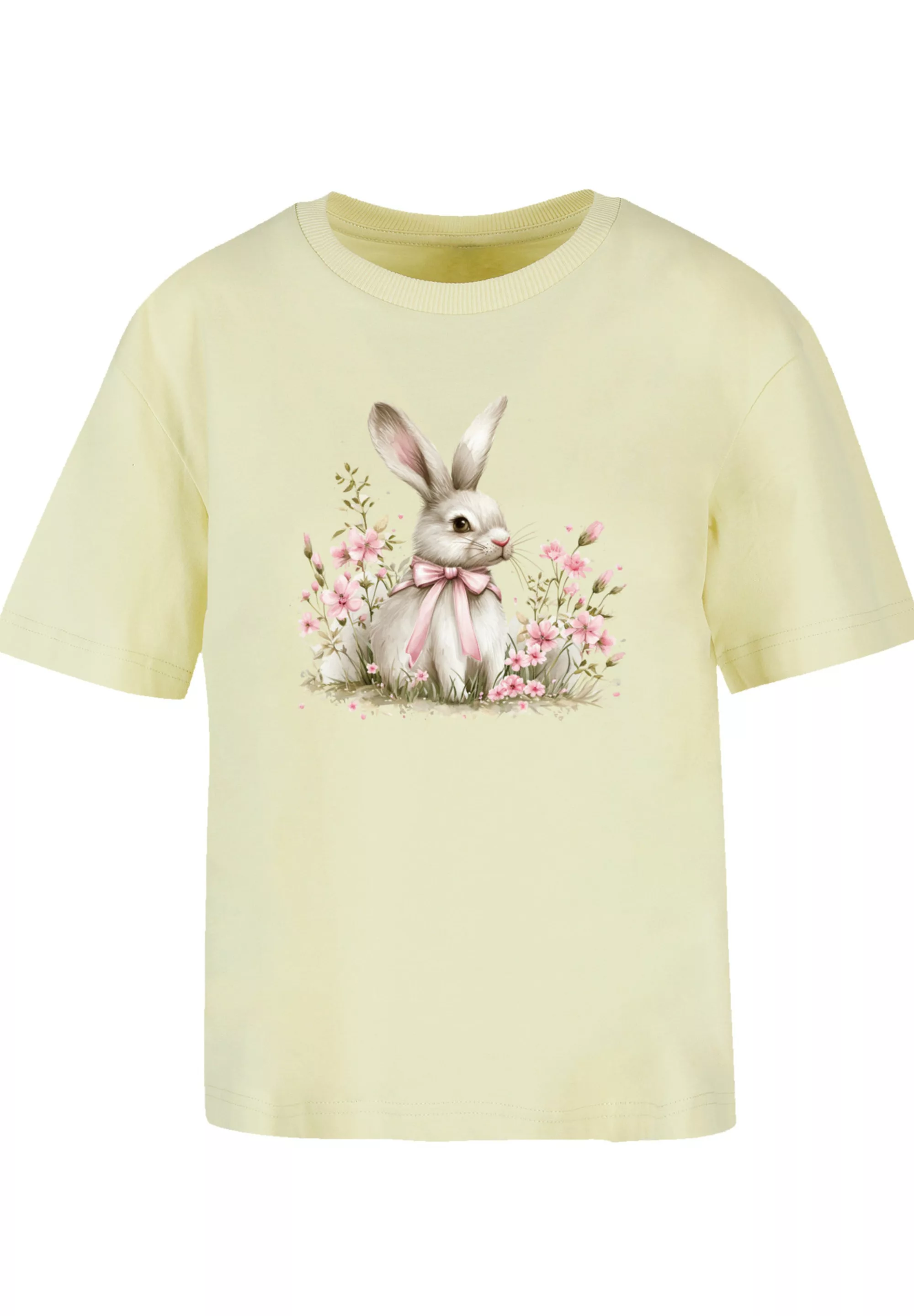 F4NT4STIC T-Shirt "Niedlicher Osterhase mit Blumen", Premium Qualität günstig online kaufen