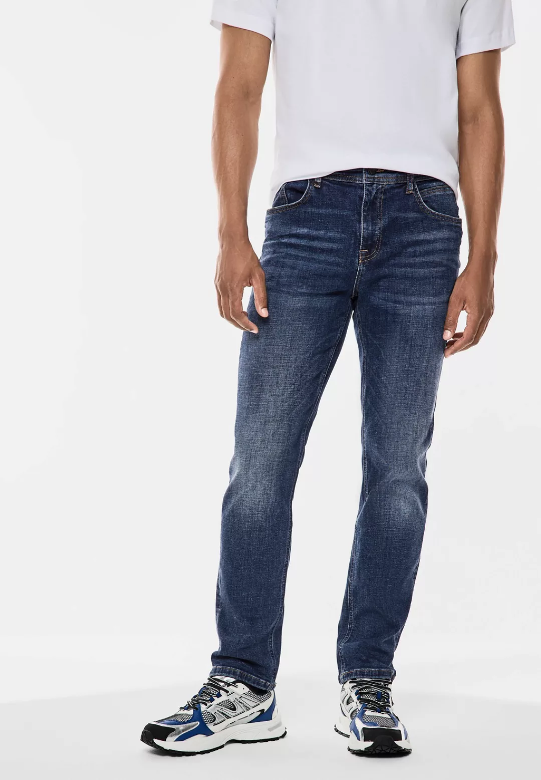 STREET ONE MEN Regular-fit-Jeans, aus Baumwolle mit Stretchanteil günstig online kaufen