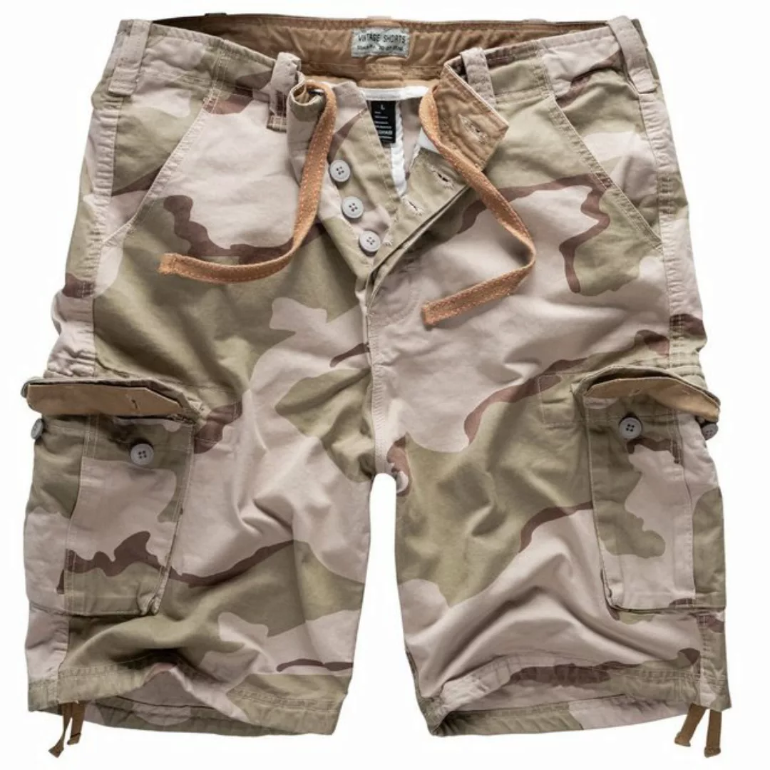 Trooper Cargoshorts Vintage Bermuda Baumwolle Sommer Shorts Kurze Hose Army günstig online kaufen