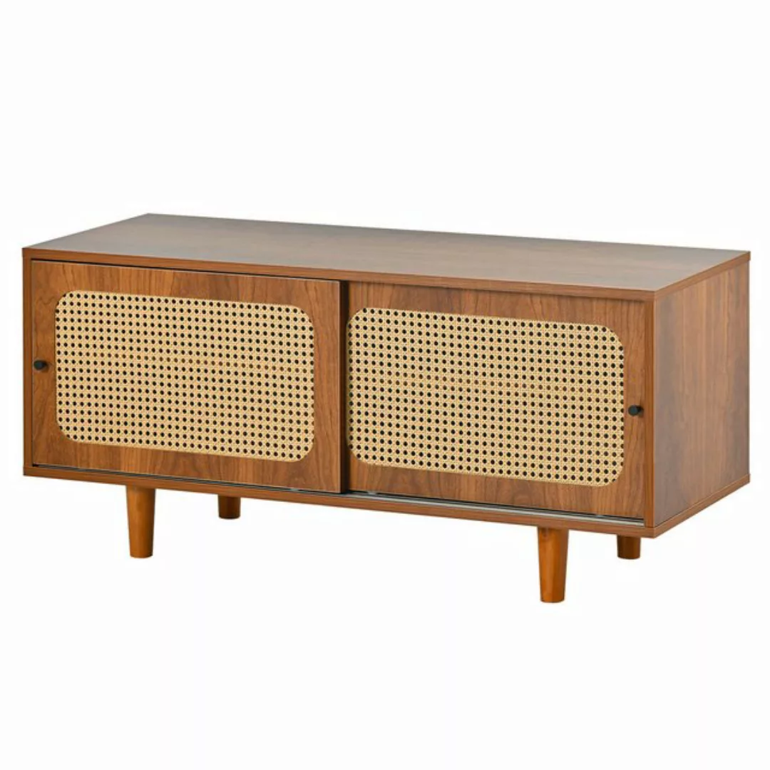 YNOFIT Schrank-Set Rattan Sideboard Set, Rattan Kommode und Schuhschrank fü günstig online kaufen