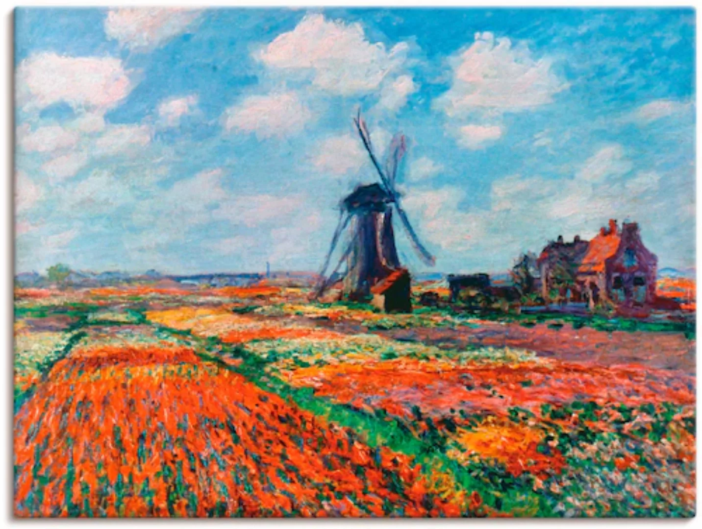 Artland Leinwandbild "Tulpenfelder in Holland, 1886", Blumenwiese, (1 St.) günstig online kaufen