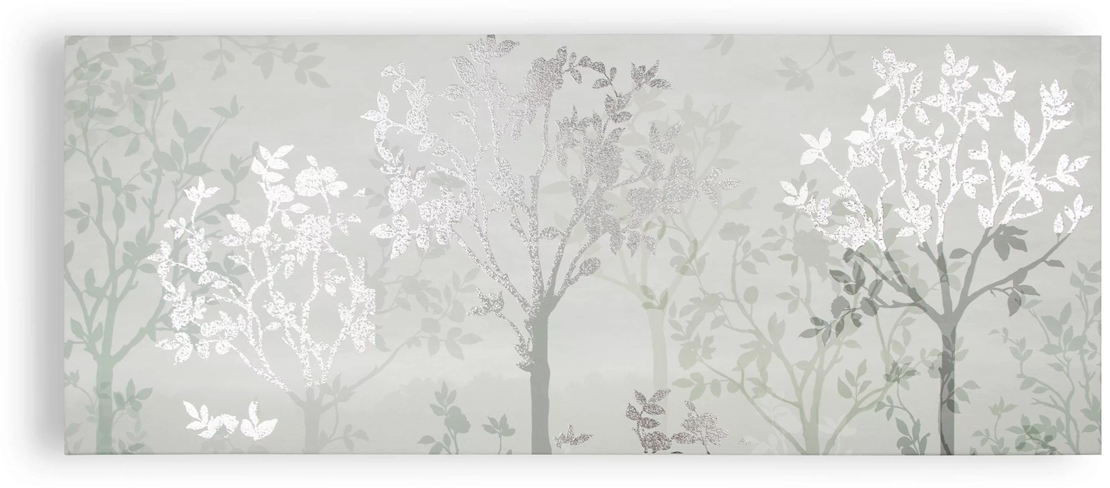 LAURA ASHLEY Leinwandbild "Misty Woodland", (1 St.), Leinwandbild Metallic günstig online kaufen