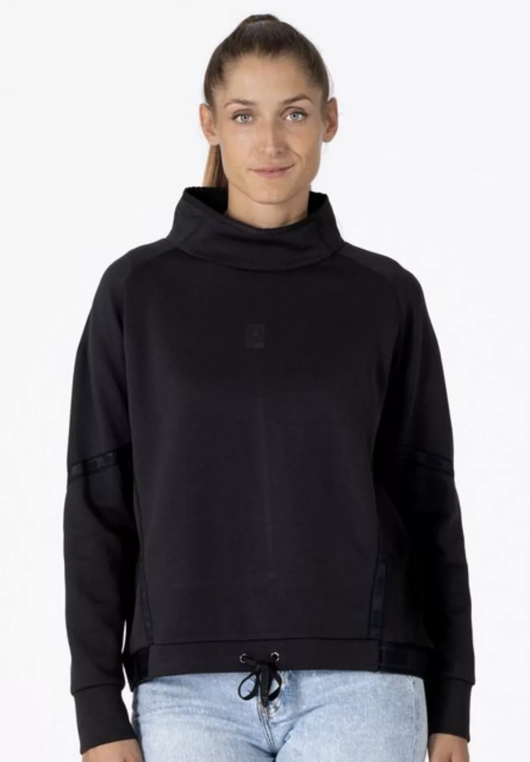 DEPROC Active Sweatshirt JETTE CS WOMEN Sweatshirt vorne etwas kürzer, Kord günstig online kaufen