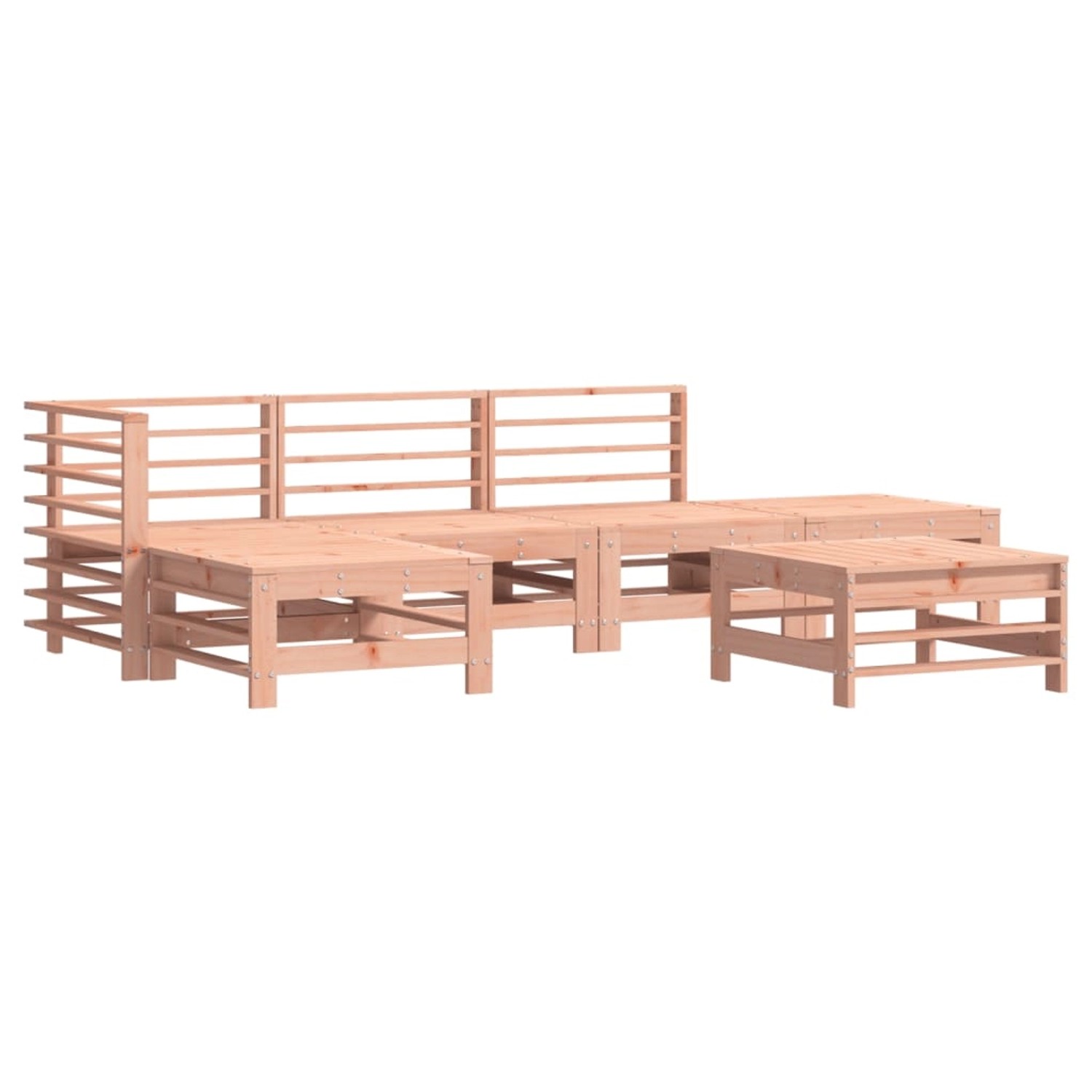 vidaXL 6-tlg Garten-Lounge-Set Massivholz Douglasie Modell 9 günstig online kaufen