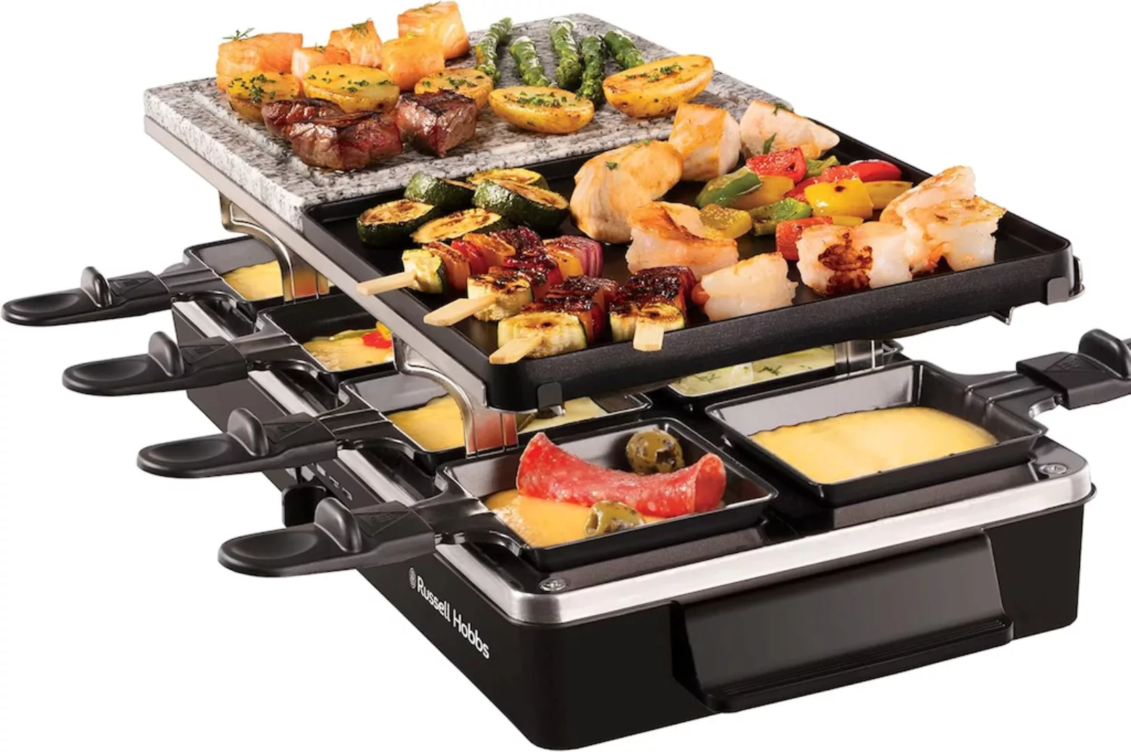 RUSSELL HOBBS Raclette »26280-56«, 8 St. Raclettepfännchen, 1400 W, Grill f günstig online kaufen