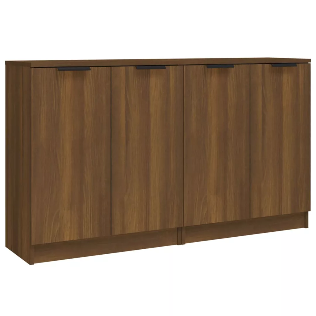 Vidaxl Sideboards 2 Stk. Braun Eichen-optik 60x30x70 Cm Holzwerkstoff günstig online kaufen