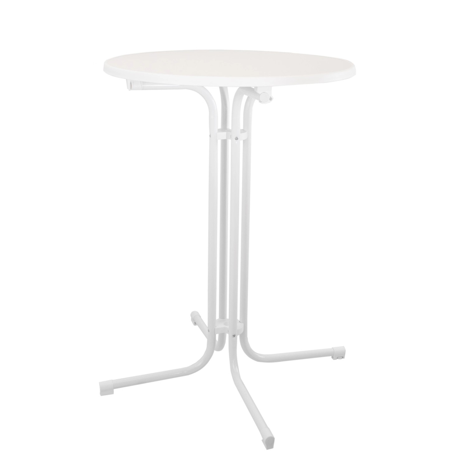 TRUTZHOLM Stehtisch Klappbar Durchmesser 80 cm Höhe 110 cm Stahl MDF Holz W günstig online kaufen
