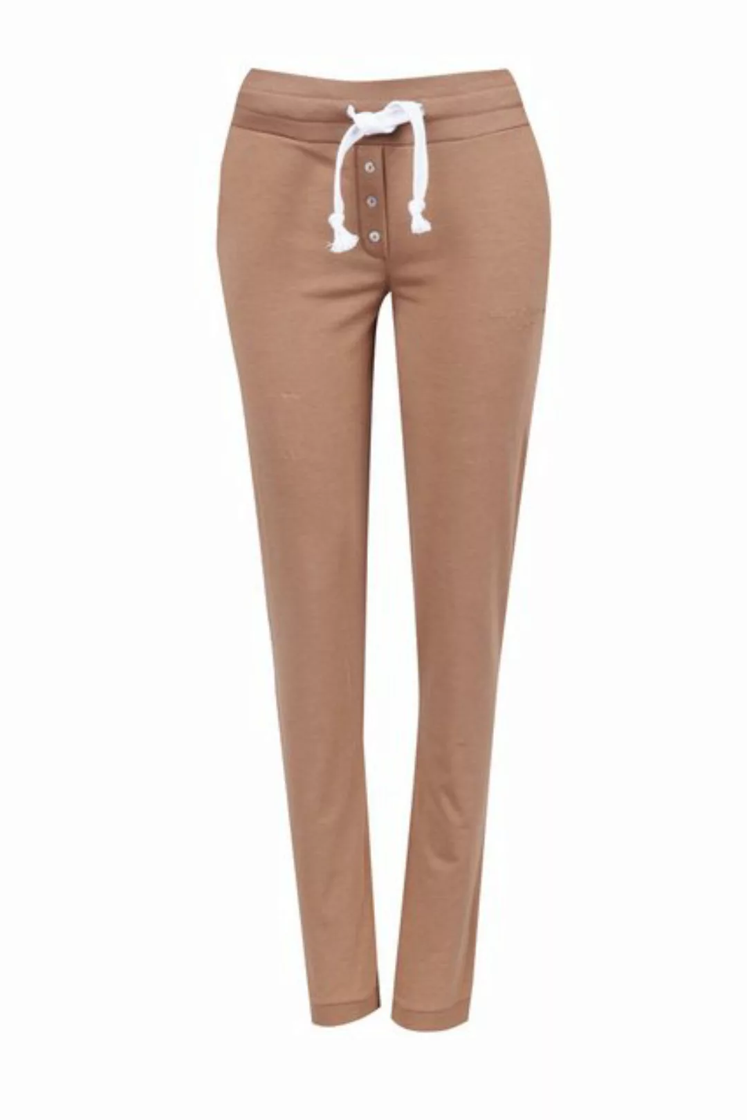 Louis & Louisa Pyjamahose Louis & Louisa PURE Hose gerade camel I Baumwolle günstig online kaufen