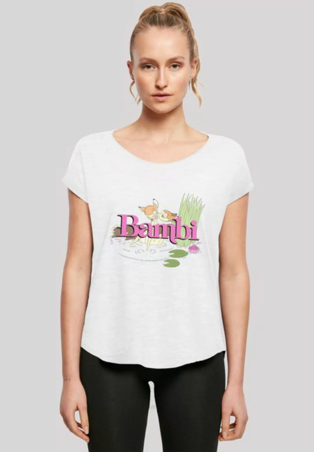 F4NT4STIC T-Shirt Long Cut T-Shirt Disney Bambi Kiss Damen,Premium Merch,La günstig online kaufen