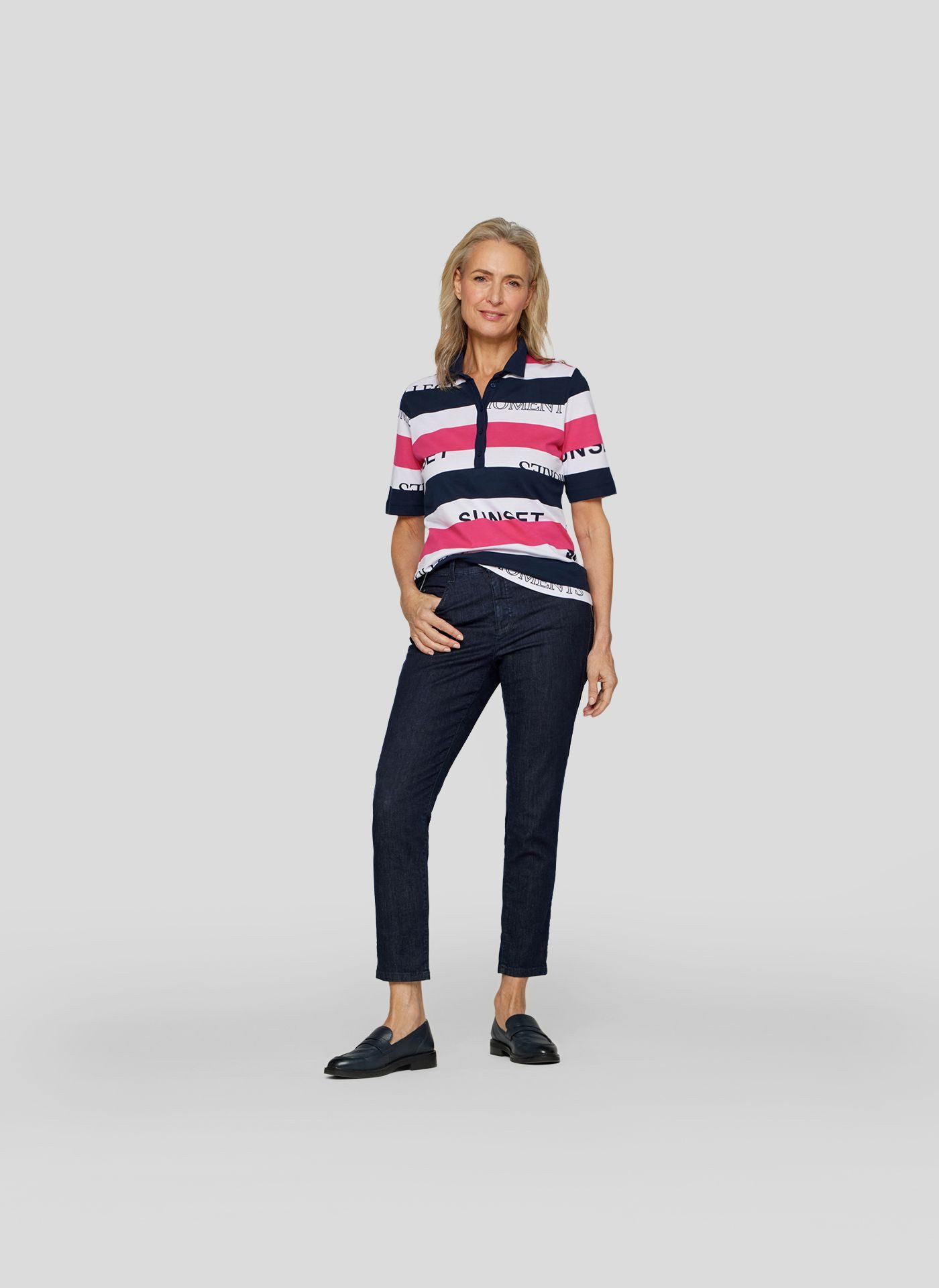 Rabe Poloshirt mit Colorblocking günstig online kaufen