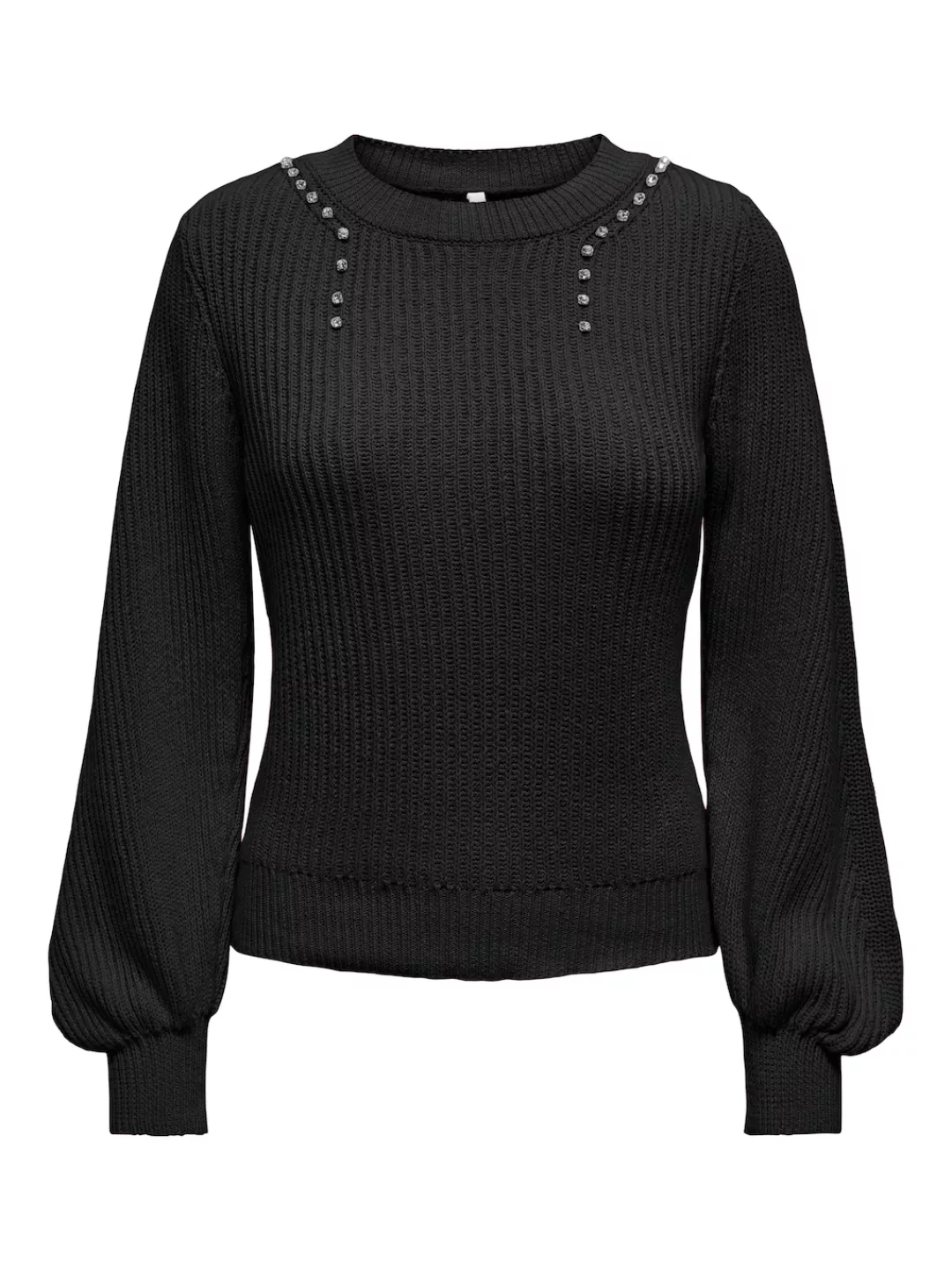 ONLY Rundhalspullover "ONLTAYLOR LIFE LS O-NECK BLING KNT" günstig online kaufen