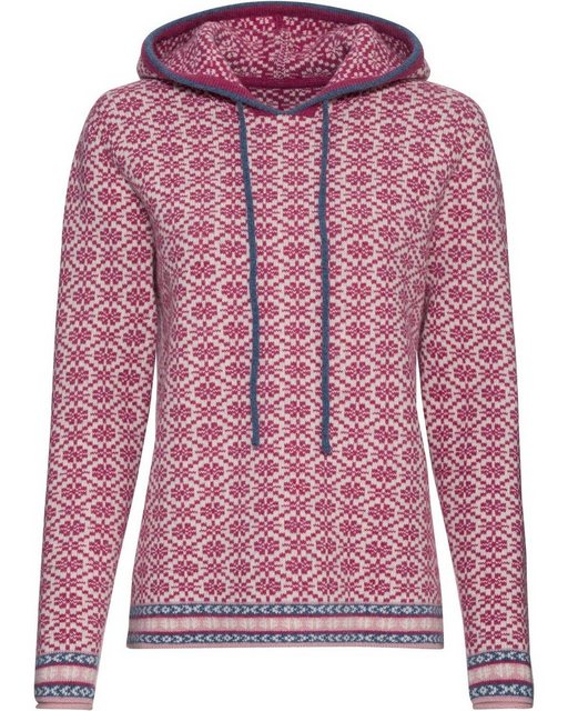 Reitmayer Strickpullover Jacquard-Kapuzenpullover günstig online kaufen