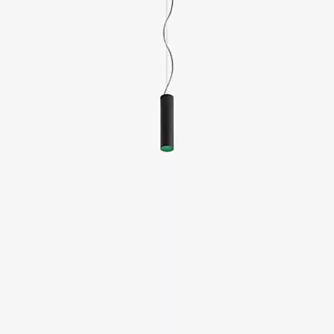 Artemide Tagora Pendelleuchte LED, schwarz/grün - ø8 cm günstig online kaufen