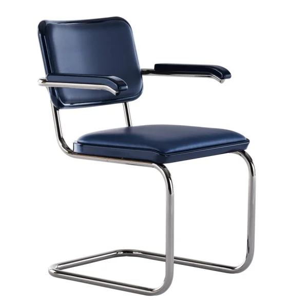 JS. THONET S 64 P SERIOUS 04 | Buche blau Hochglanzlack | Stahlrohr-Freisch günstig online kaufen