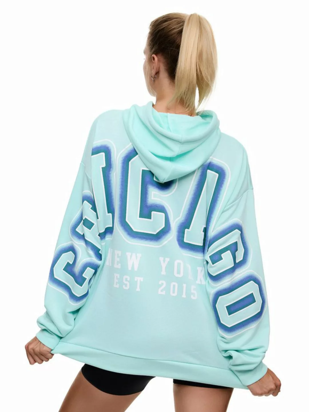 Worldclassca Hoodie Worldclassca Oversized CHICAGO Hoodie Kapuzenpullover S günstig online kaufen