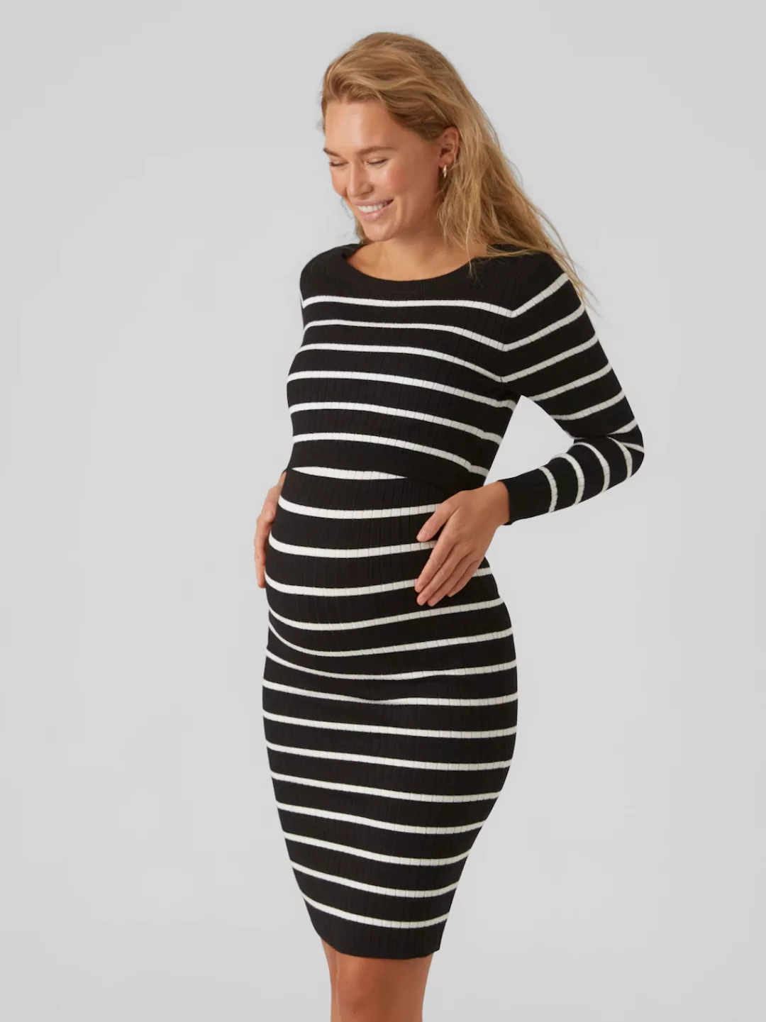 Mamalicious Umstandskleid "MLNEWSIV JUNE LS UK KNIT DRESS 2F A NOOS" günstig online kaufen