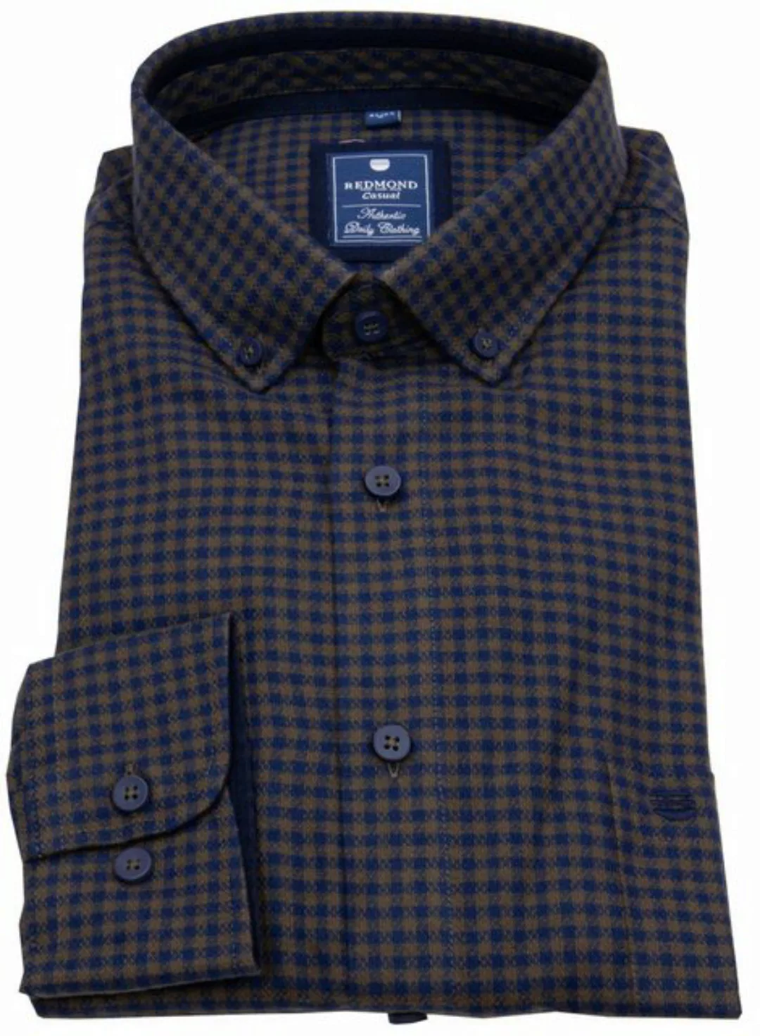 Redmond Karohemd Button-Down-Kragen günstig online kaufen