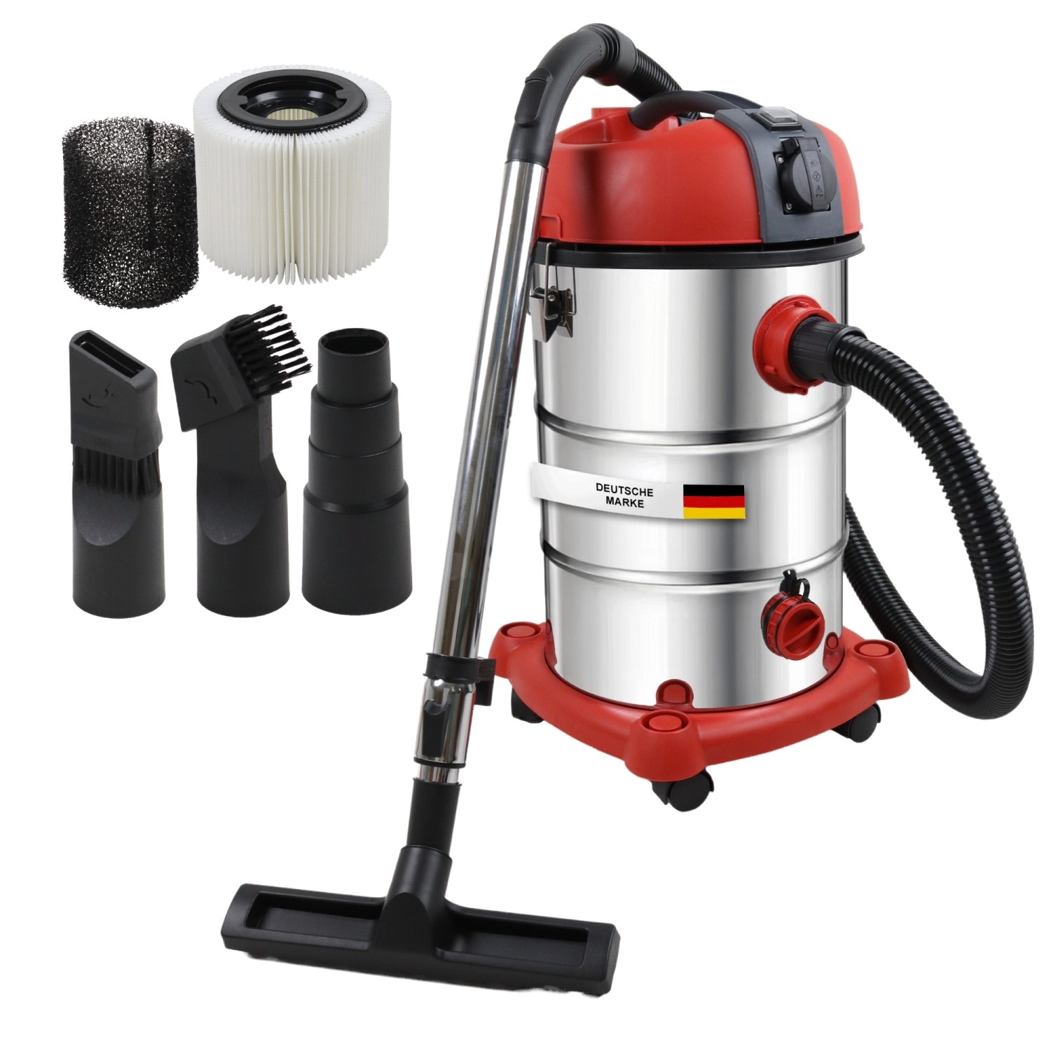 STAHLMANN VAC3300 Industriestaubsauger 30L Tank Integrierte Steckdose Leist günstig online kaufen