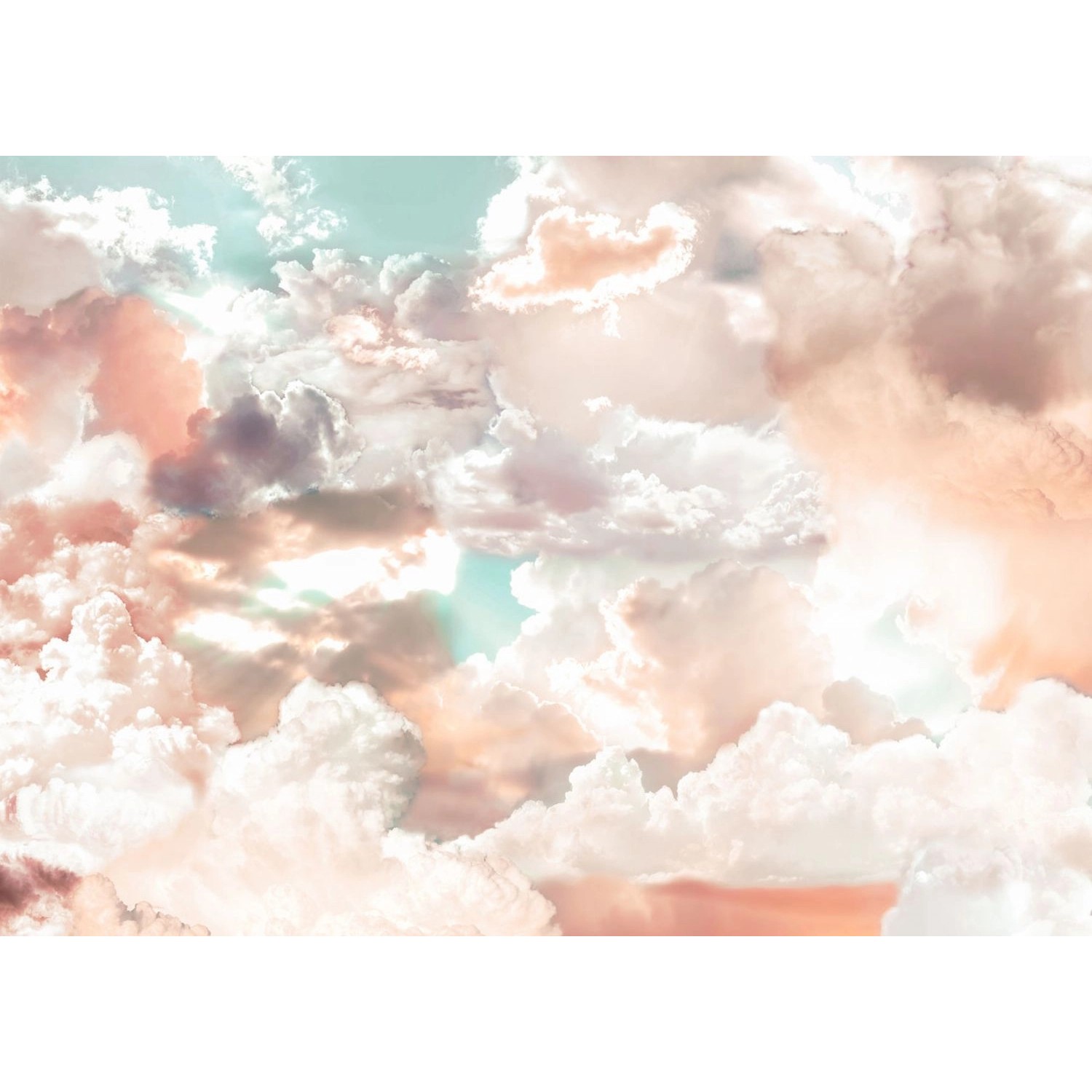 Komar Fototapete Mellow Clouds Rosa und Blau 350 x 250 cm 611637 günstig online kaufen