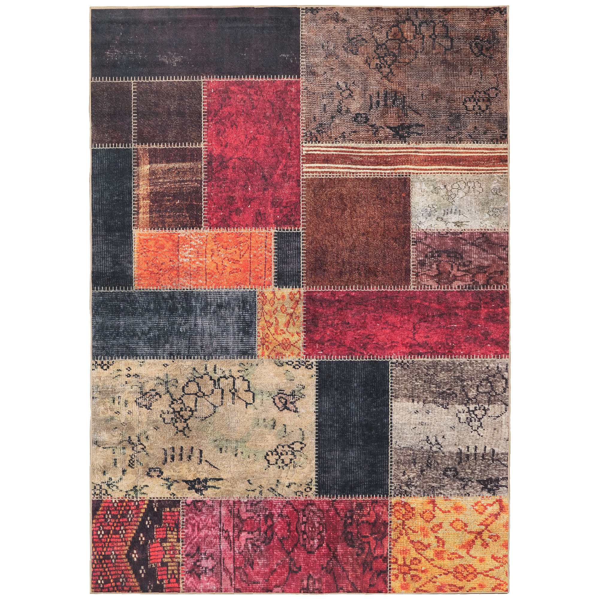 SIMPEX24 Designteppich Patchwork Design, Läufer, Höhe: günstig online kaufen