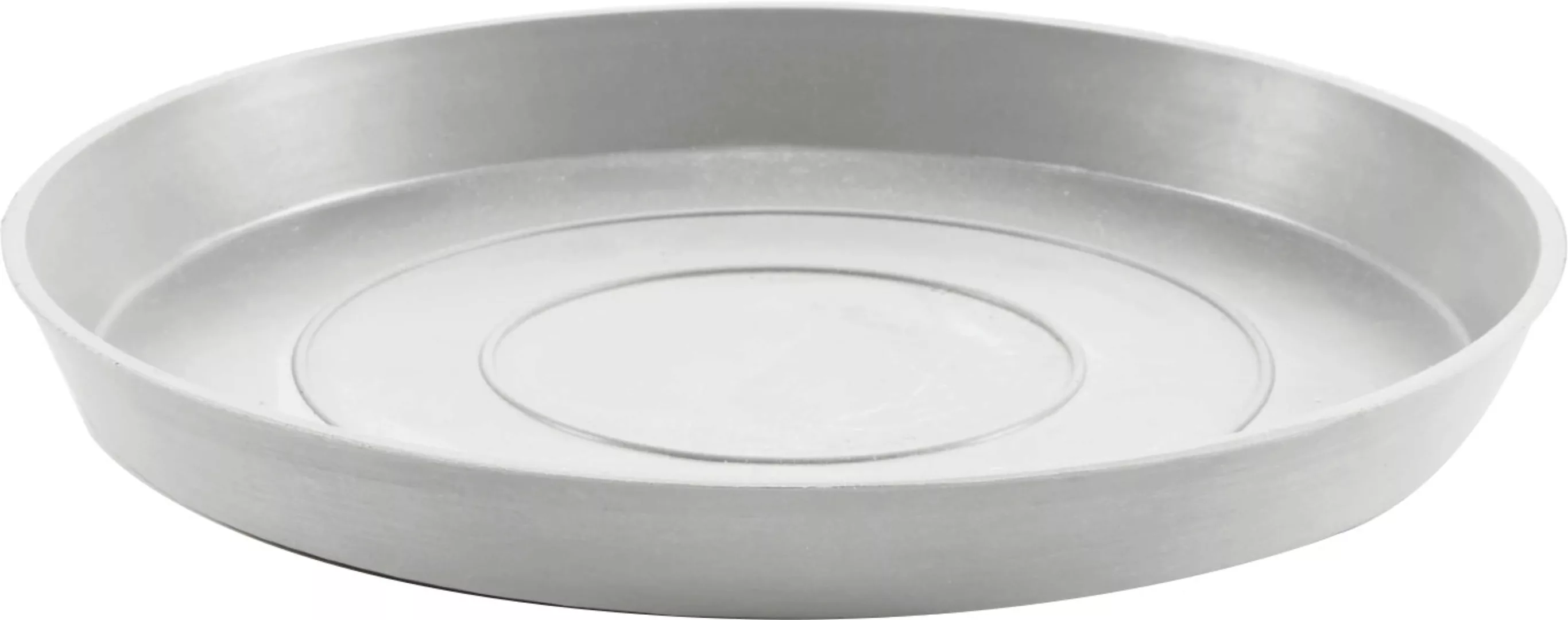 ECOPOTS Blumentopfuntersetzer "ROUND SAUCER White Grey", BxTxH: 36,5x36,5x3 günstig online kaufen