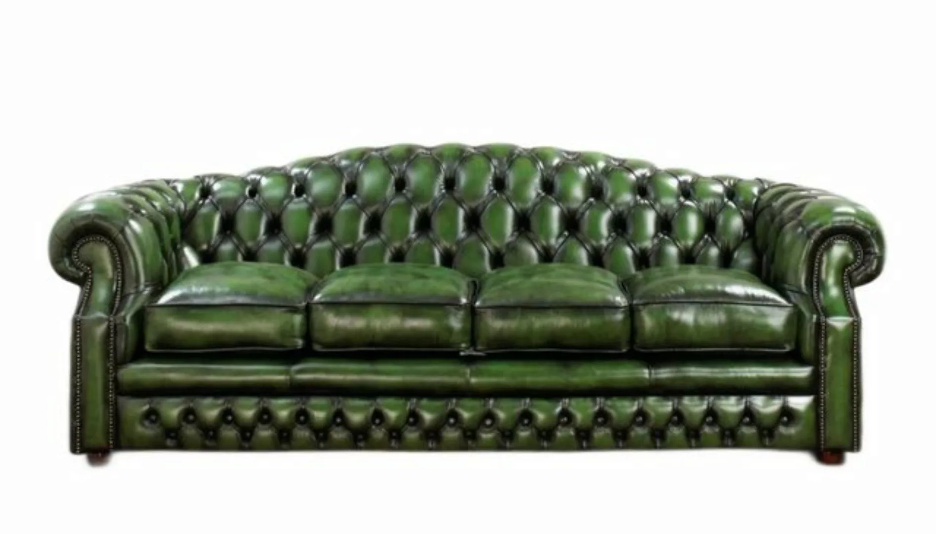 JVmoebel Chesterfield-Sofa Antik Chesterfield Sofa Couch Polster Kunstleder günstig online kaufen