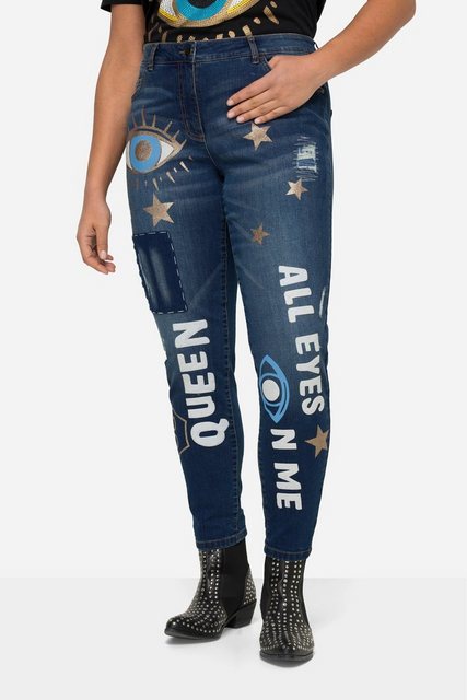 Angel of Style Regular-fit-Jeans Jeans WashOut modische Drucke 5-Pocket günstig online kaufen