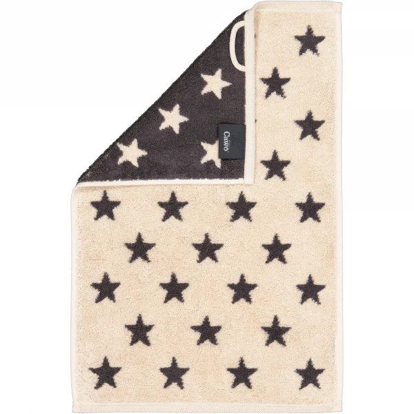 Cawö Handtücher NEW STARS Sterne klein 6261 - Farbe: beige/basalt - 37 - Wa günstig online kaufen