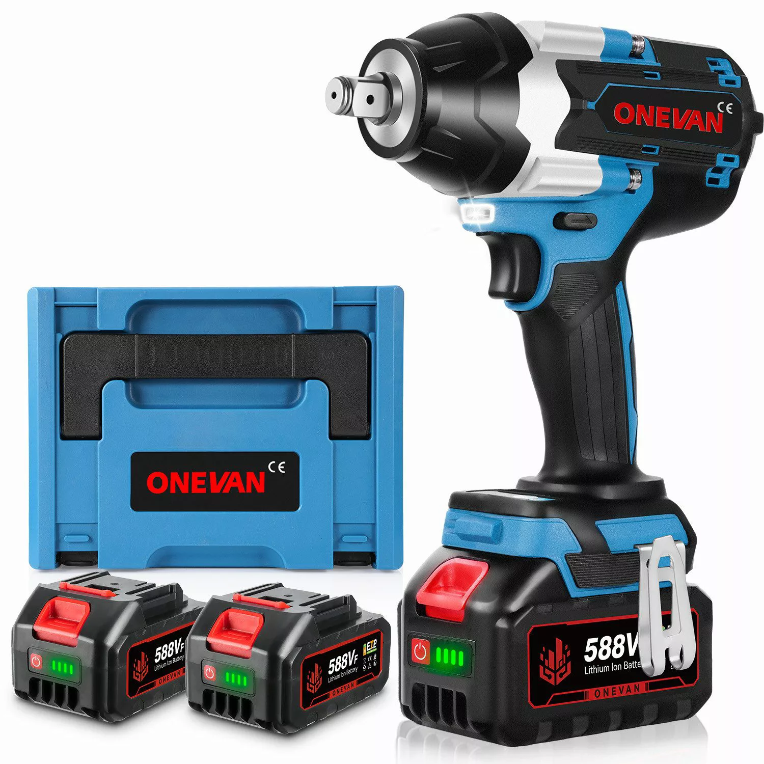 ONEVAN Akku-Schlagschrauber 1800 Nm Drehmoment 1/2  Zoll günstig online kaufen