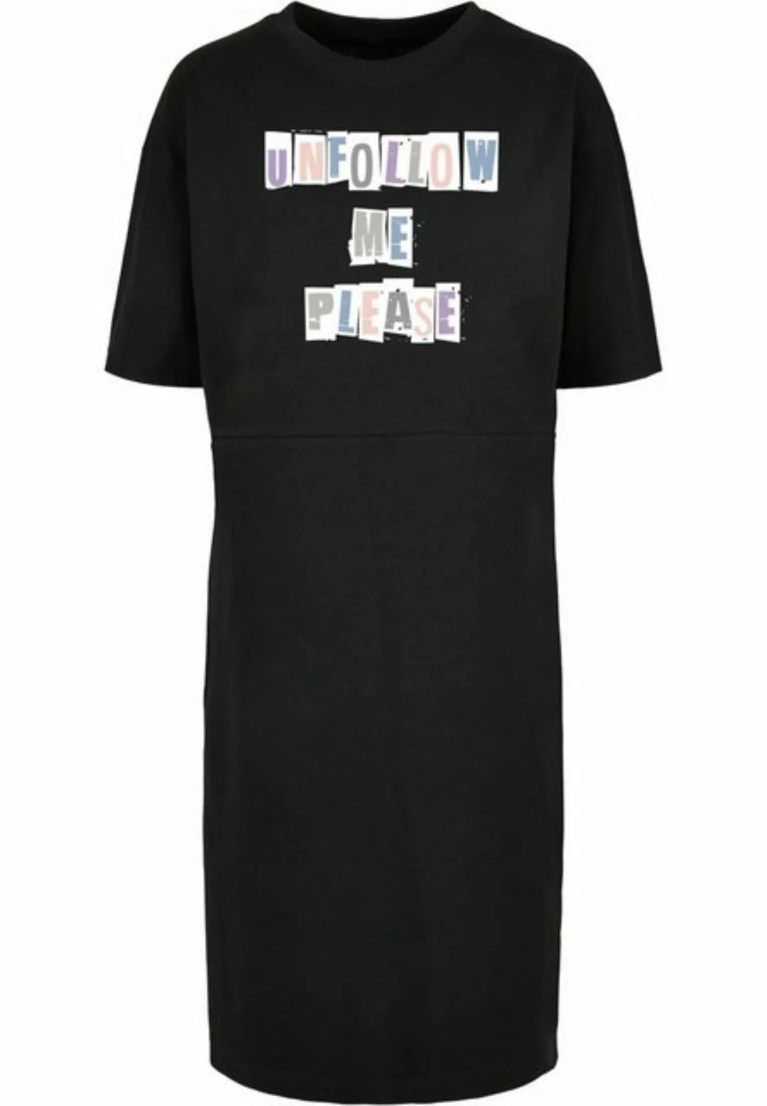 Merchcode Shirtkleid Merchcode Damen Ladies Please Organic Oversized Slit T günstig online kaufen