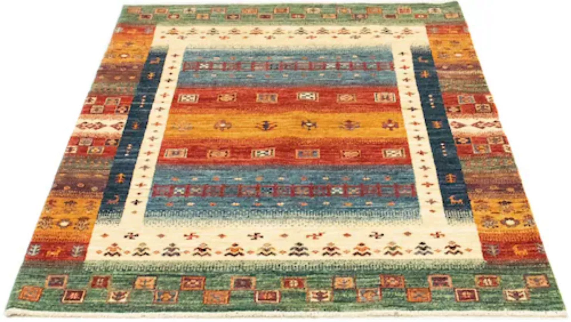 morgenland Wollteppich »Afshar Sirjan Teppich handgeknüpft mehrfarbig«, rec günstig online kaufen