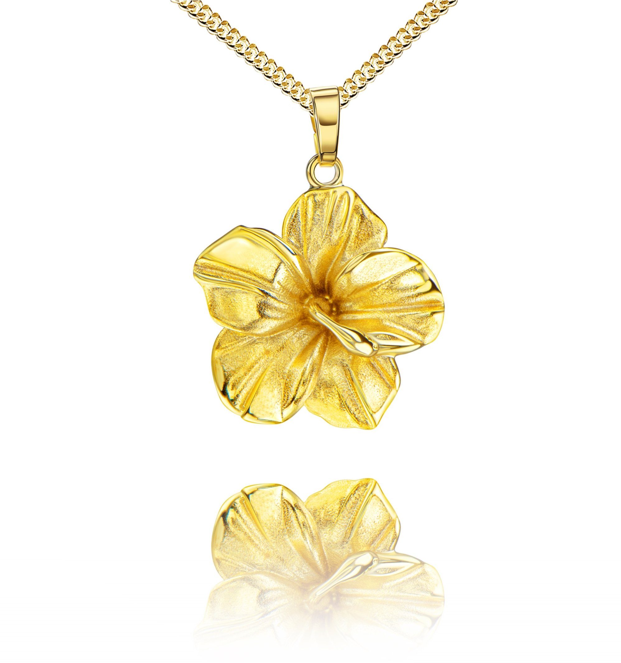 JEVELION Kette mit Anhänger Blüten Anhänger günstig online kaufen