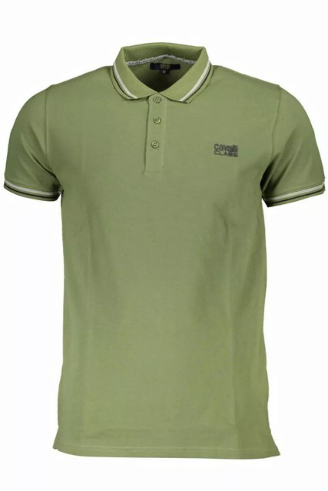 Cavalli Class Poloshirt Elegantes Kurzarm-Poloshirt für Herren in Grün günstig online kaufen