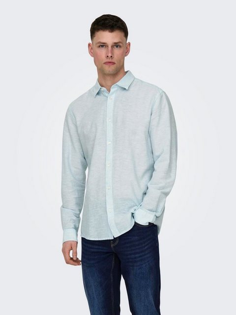 ONLY & SONS Langarmhemd ONSCAIDEN LS SOLID LINEN SHIRT NOOS günstig online kaufen