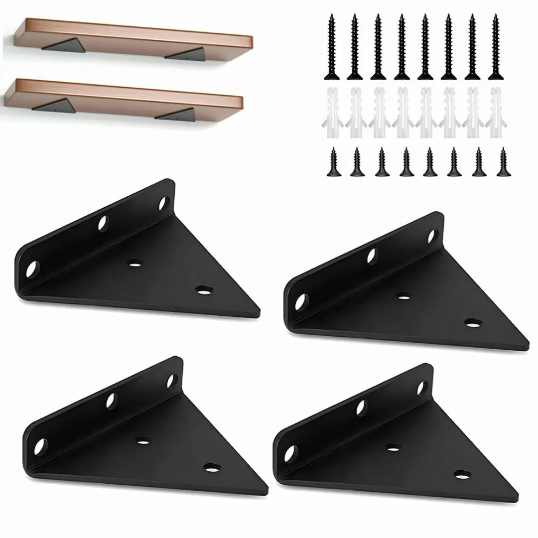 NUODWELL Wandregalhalter 4 Stück Schwebende Regalhalterung, günstig online kaufen
