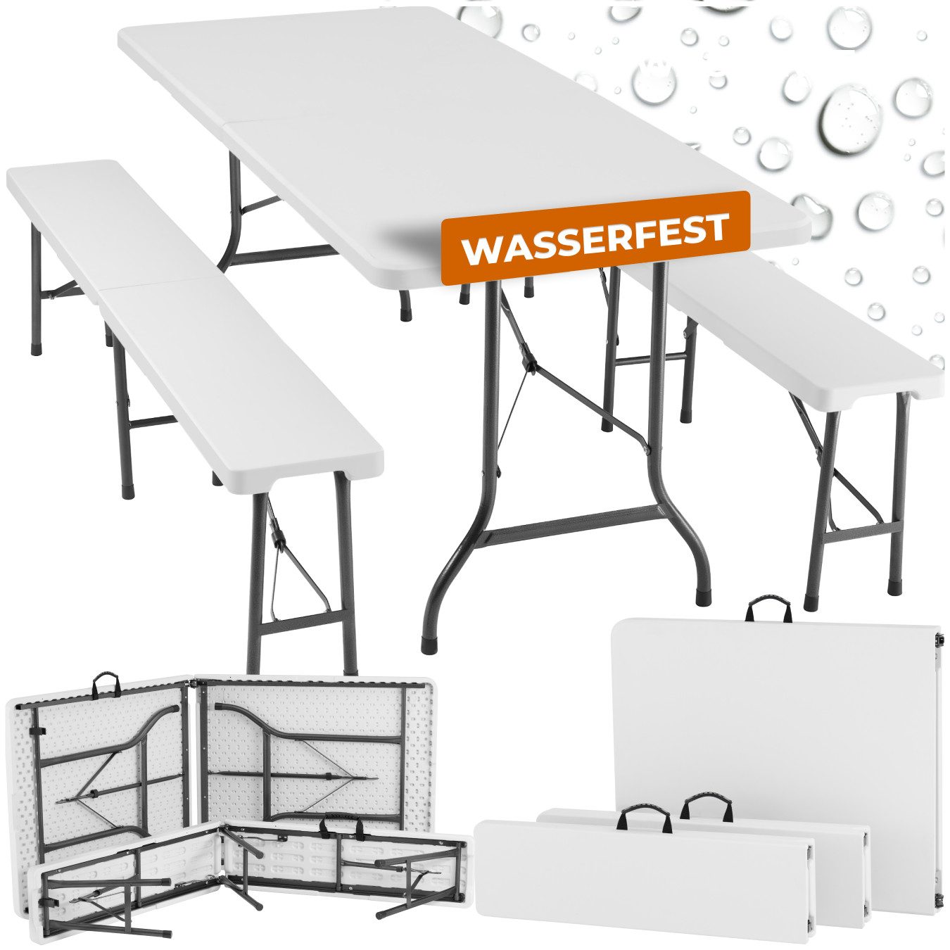 tectake Campingtisch Panja (1-St., 3 tlg), günstig online kaufen