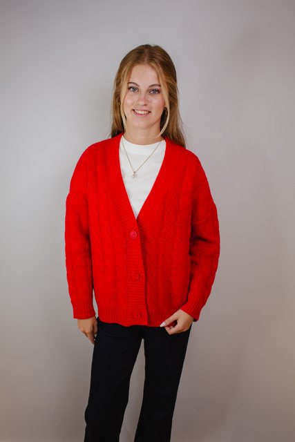 CATNOIR Strickjacke Strickjacke CATNOIR rot günstig online kaufen