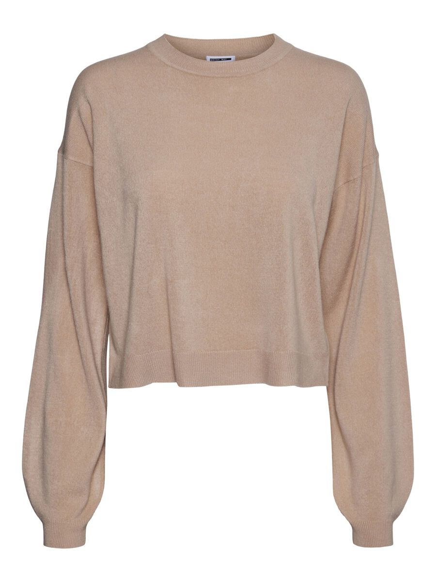 NOISY MAY Strick- Pullover Damen Beige günstig online kaufen
