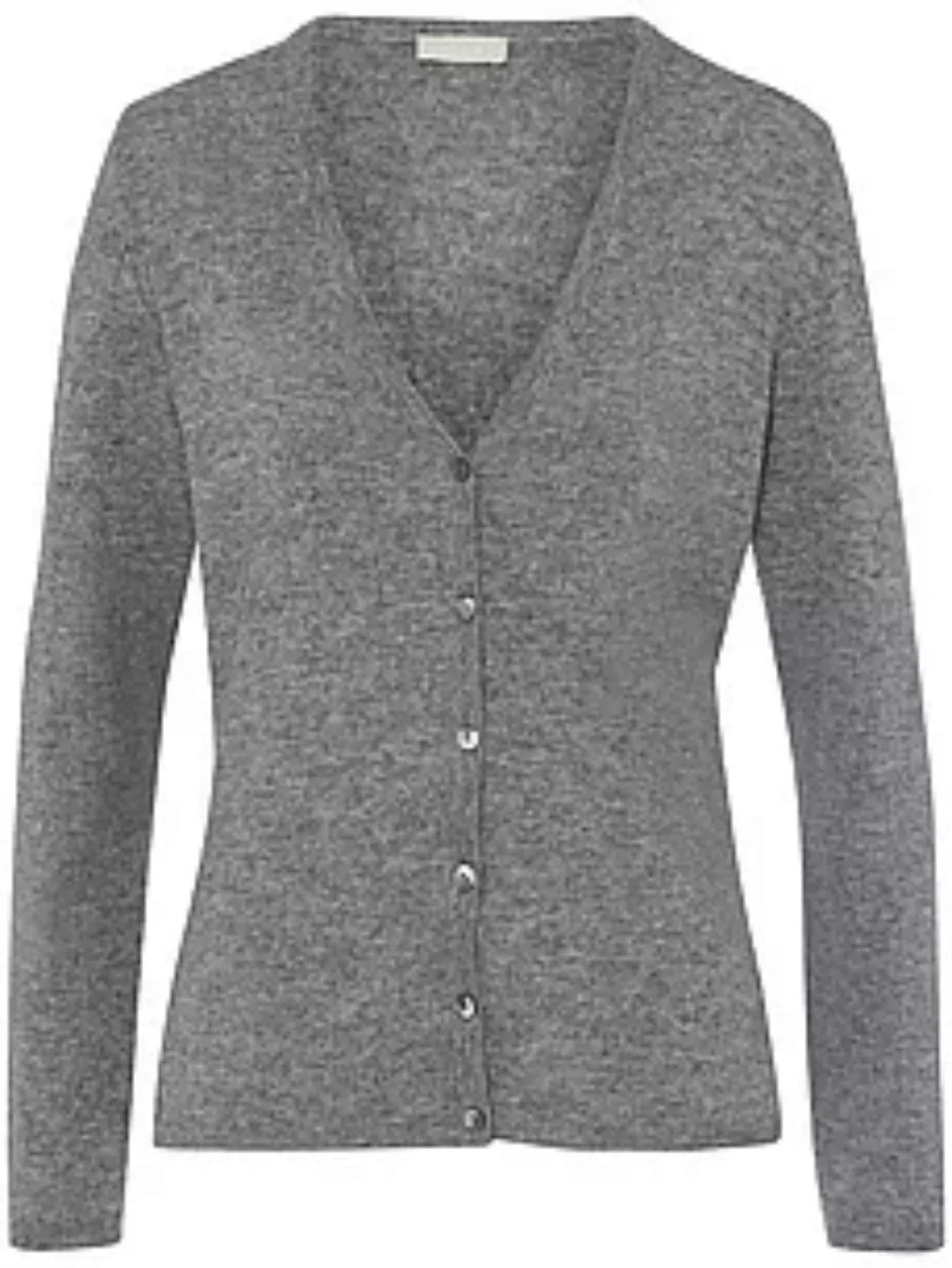 Strickjacke tiefem V-Ausschnitt include grau günstig online kaufen