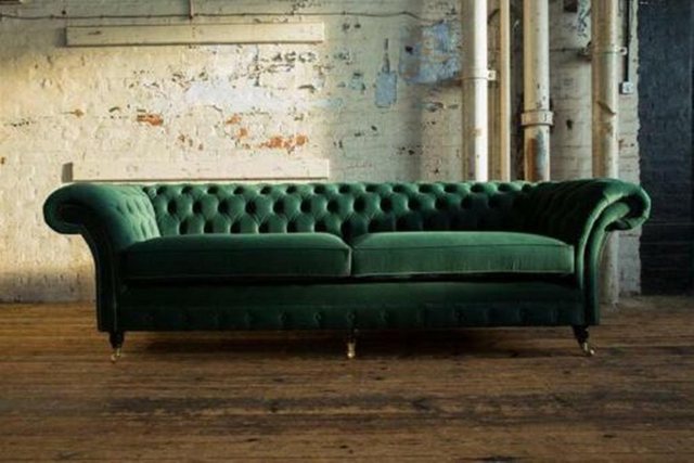 JVmoebel Chesterfield-Sofa Design Chesterfield Stoff Couch Sofa 4 Sitzer Po günstig online kaufen