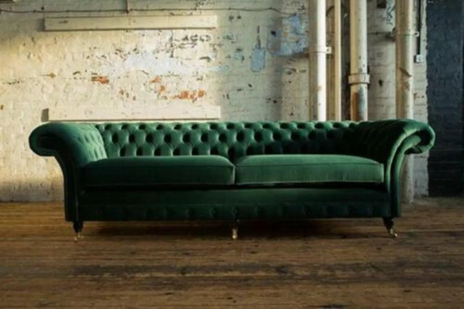 JVmoebel Chesterfield-Sofa, Design Chesterfield Stoff Couch Sofa 4 Sitzer P günstig online kaufen