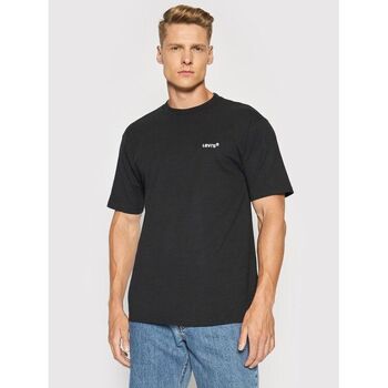 Levis  T-Shirts & Poloshirts A0637 - RED TAB TEE-0001 BLACK - LOGO BLACK günstig online kaufen