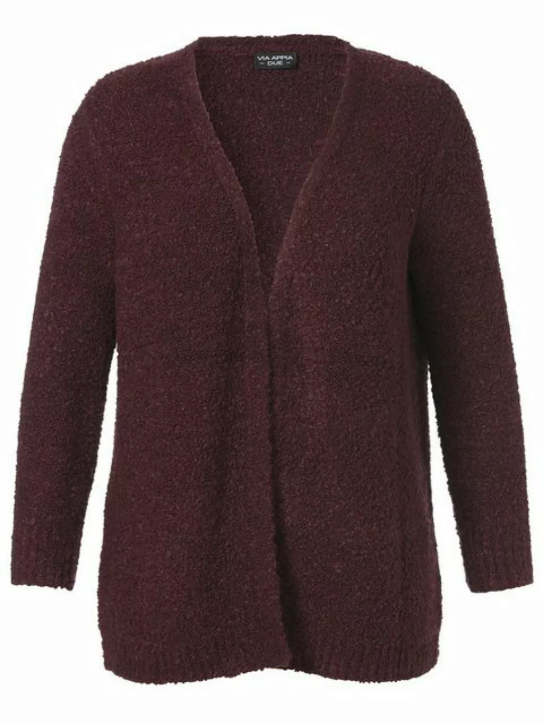 VIA APPIA DUE Strickjacke aus unifarbenem Stoff günstig online kaufen