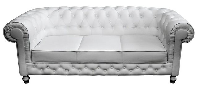 Xlmoebel Sofa 3-Sitzer Ledersofa Chesterfield Garnitur WHITTBY, Hergestellt günstig online kaufen