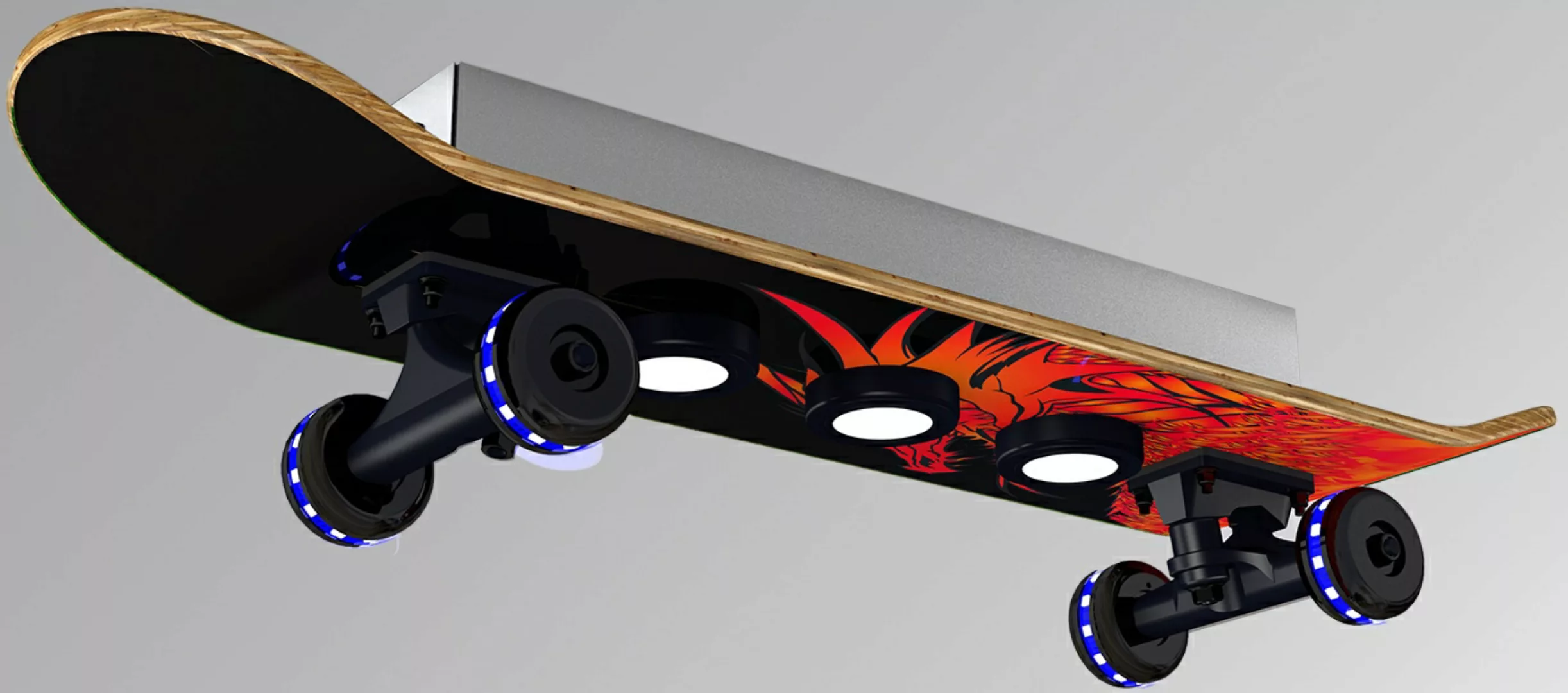 EVOTEC LED Deckenleuchte »Dragon«, 7 flammig-flammig, Easy Cruiser, Skatebo günstig online kaufen