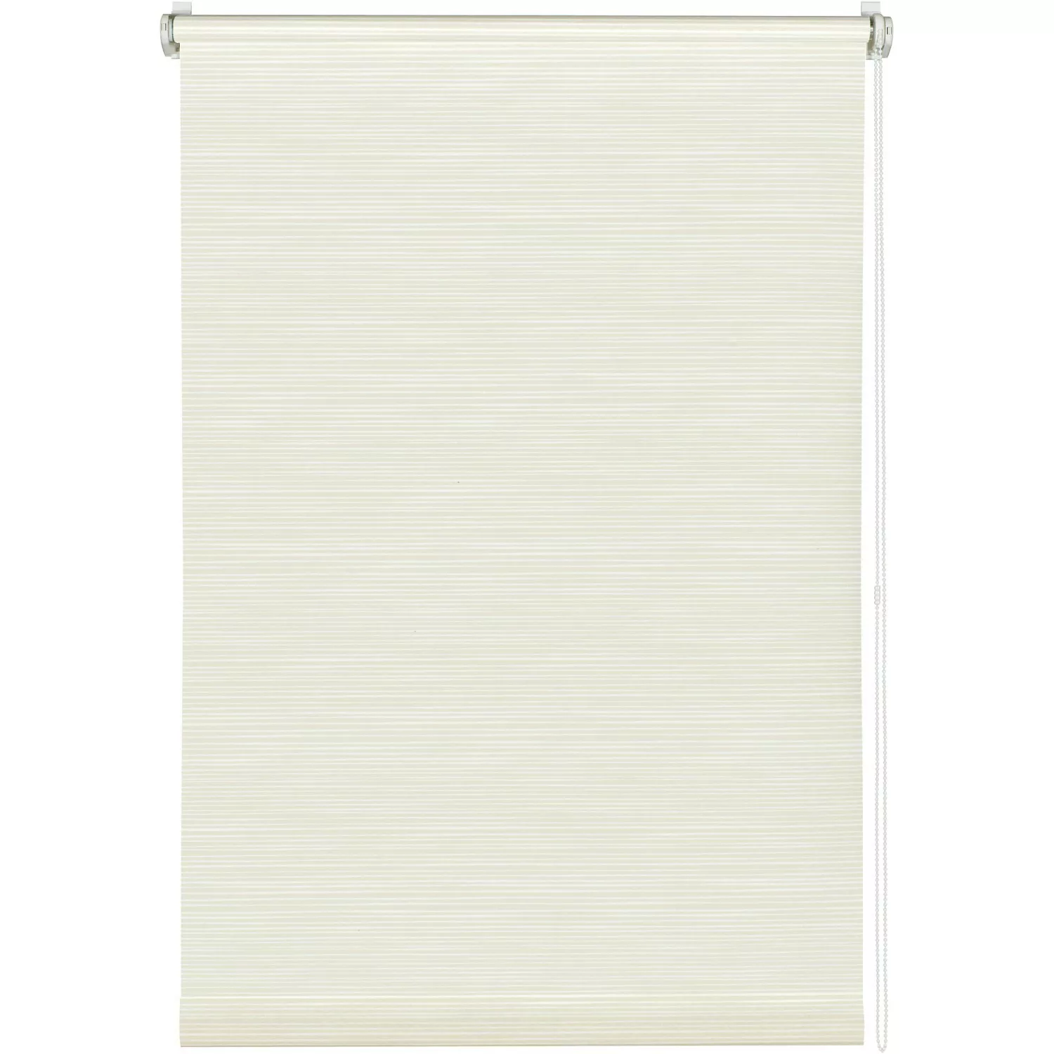 Gardinia EasyFix Rollo Dekor Streifen 75 cm x 150 cm Weiß-Beige günstig online kaufen